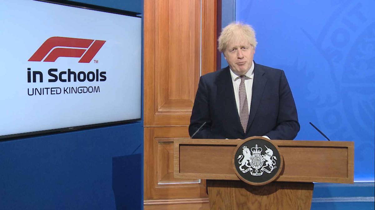 UK Prime Minister Boris Johnson welcomed teams to the 2020 F1 in Schools World Finals in the United Kingdom.