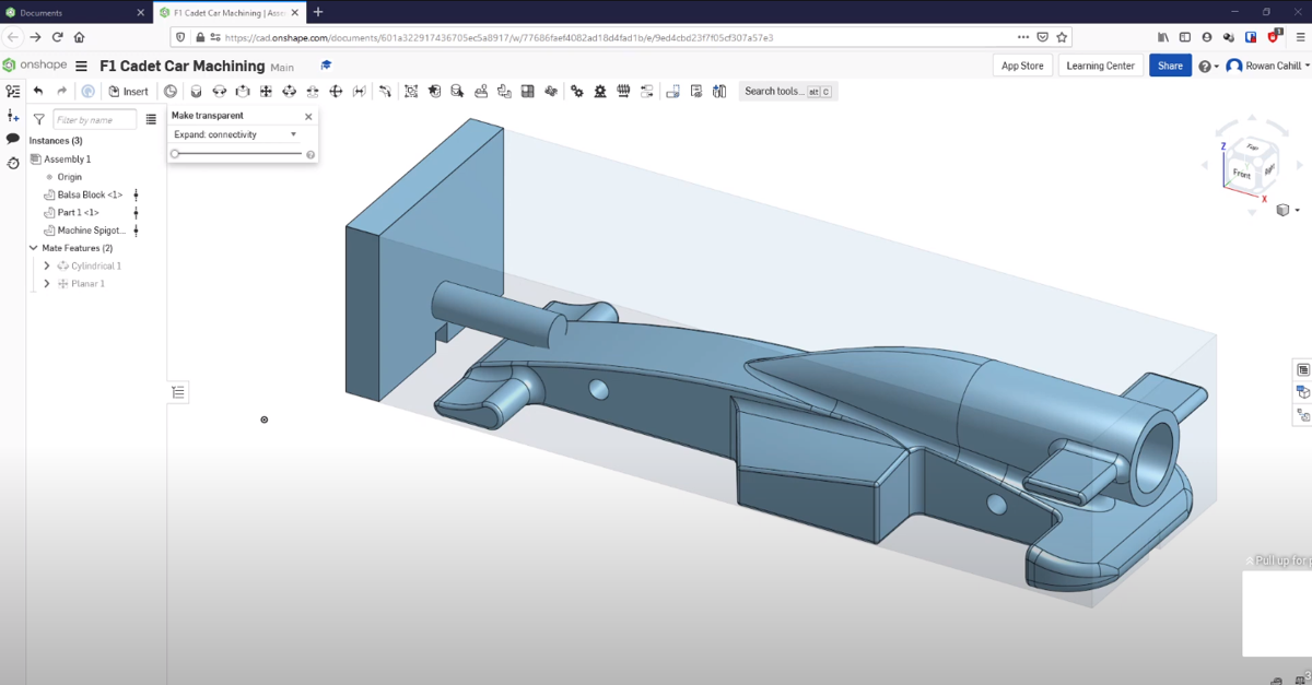 An F1 in Schools teacher from Queensland, Australia walks you through designing an F1 in Schools car using Onshape.